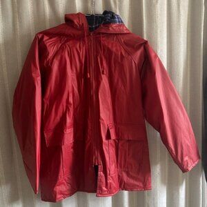 Misty Harbor Raincoat Jacket Red/Maroon Warm Comfort -Vintage Looks New